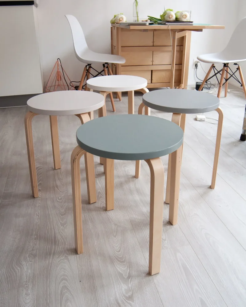 repeindre assise tabouret frosta ikea hack