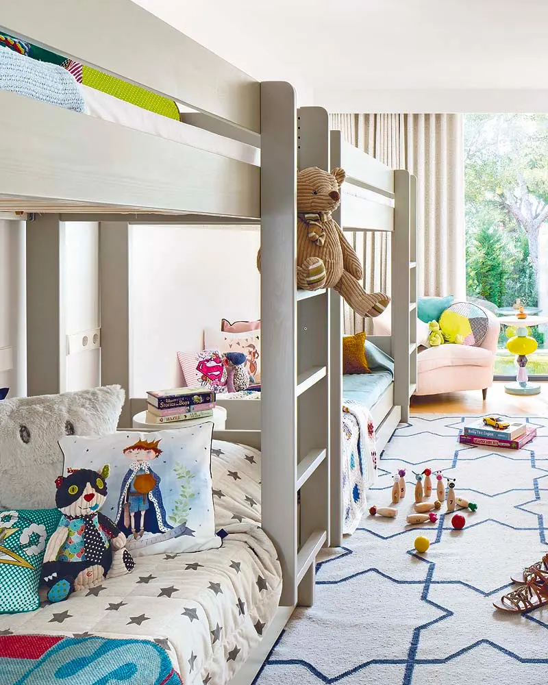 deco dortoir enfant gris