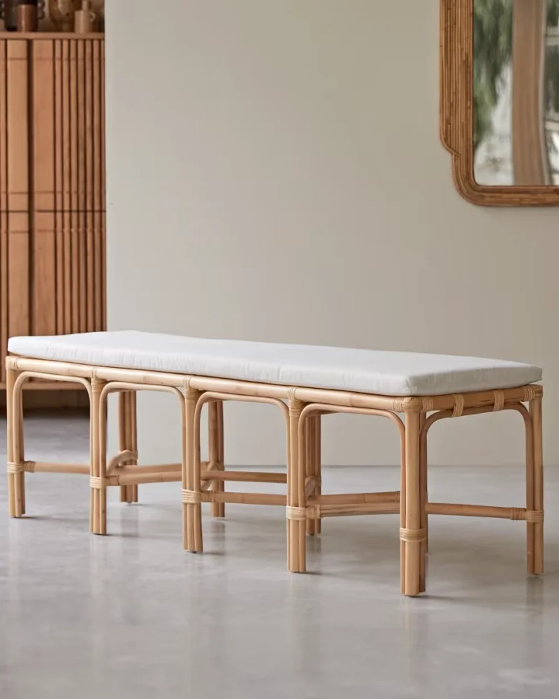 Grand banc en rotin Maisons du Monde
