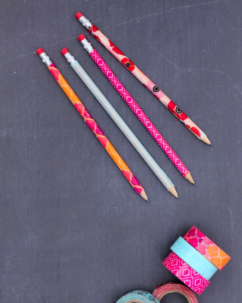 crayon diy masking tape