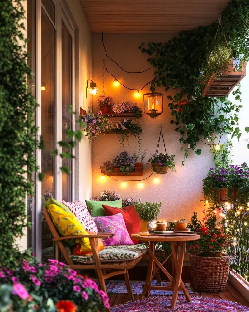 deco balcon boheme floral