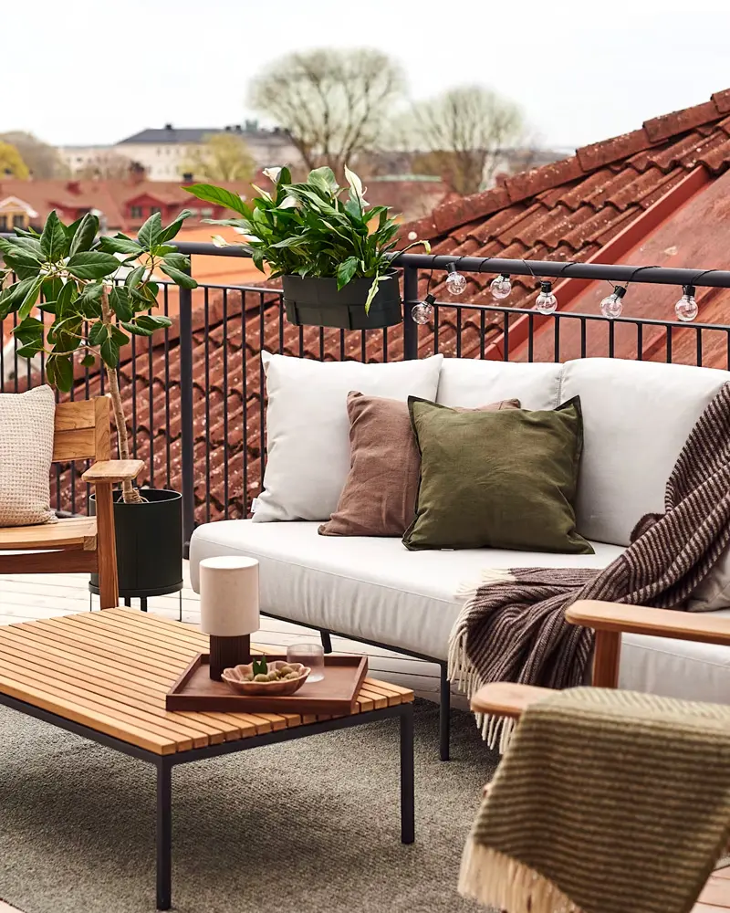 deco balcon scandinave noir