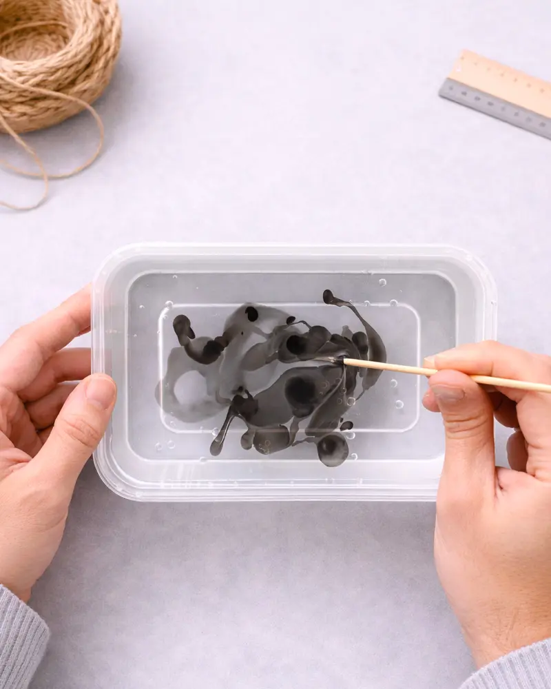 fabriquer oeuf paques marbre diy etape