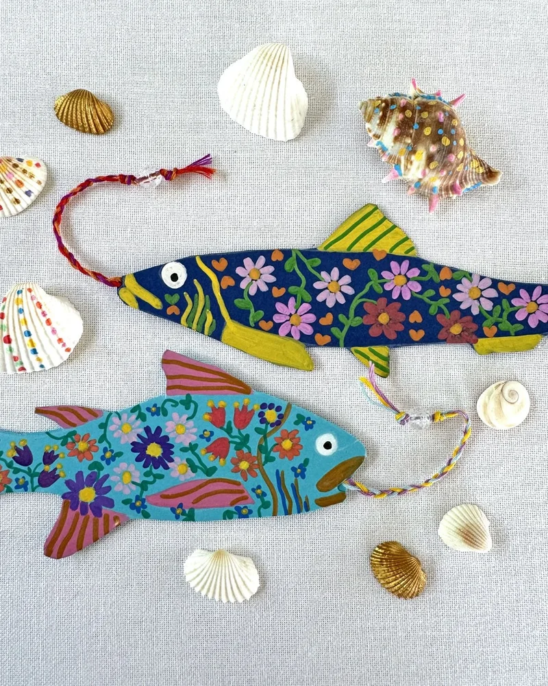 marque page papier diy poisson