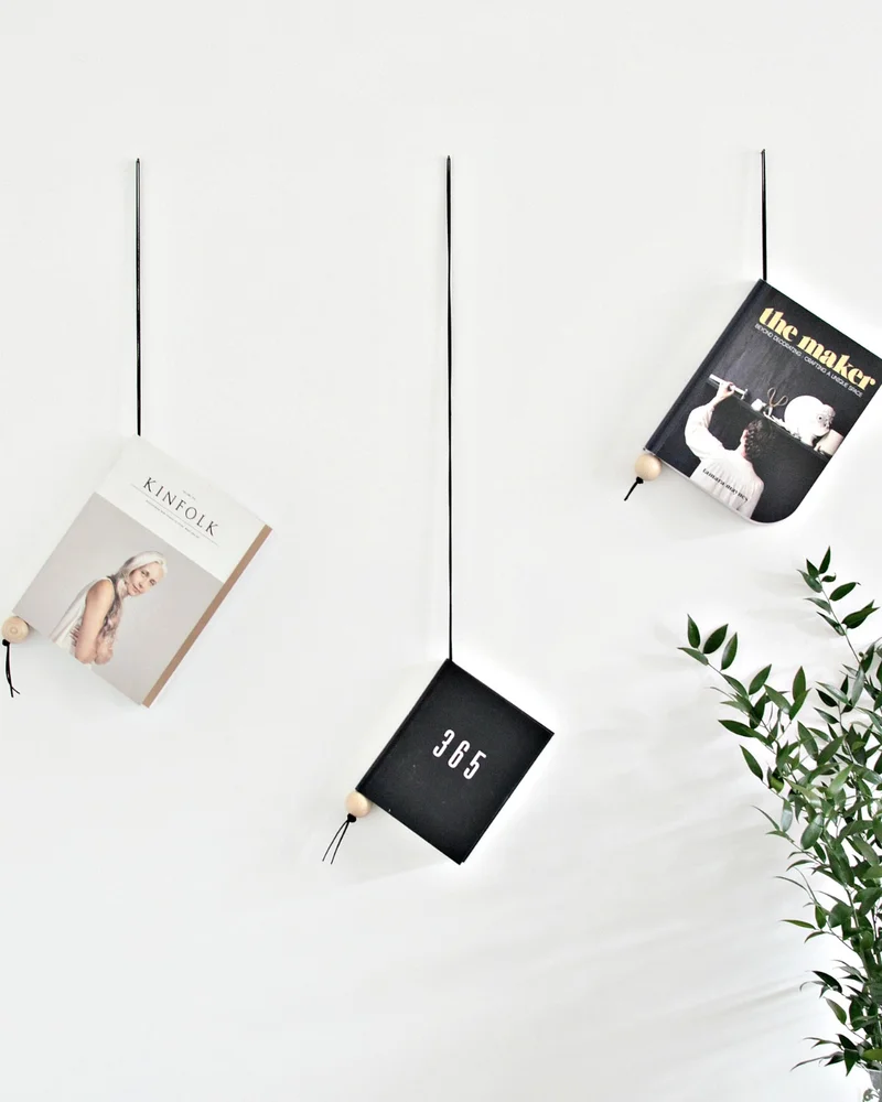 porte magazine mural minimaliste diy
