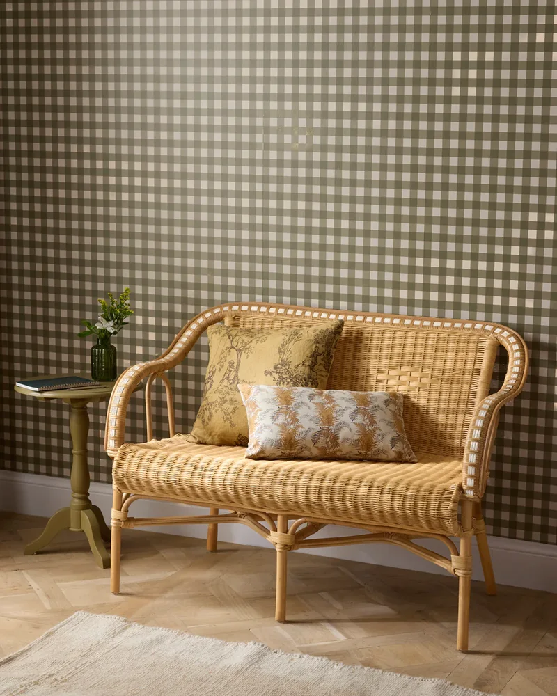 Banc en rotin avec dossier Cyrillus