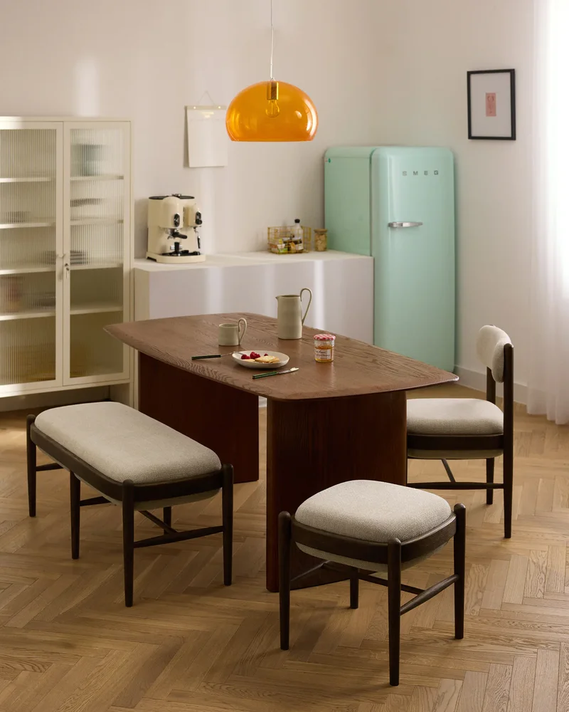 Banc de salle à manger rembourré vintage Westwing