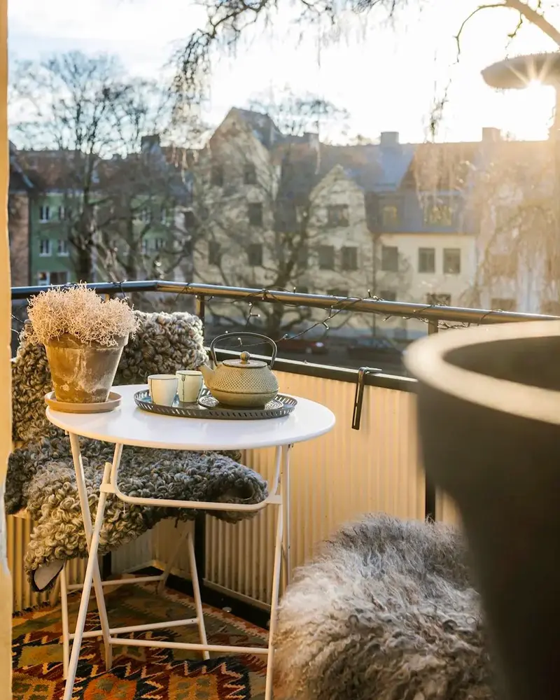 deco balcon scandinave cosy