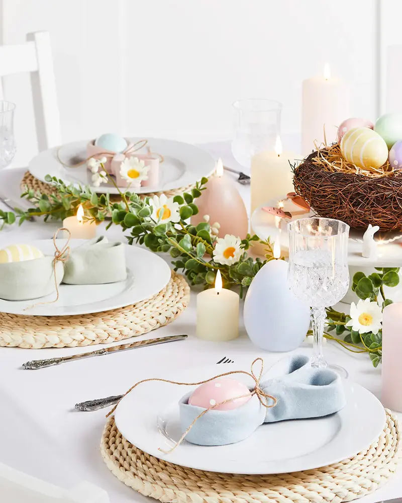 deco table paques pastel