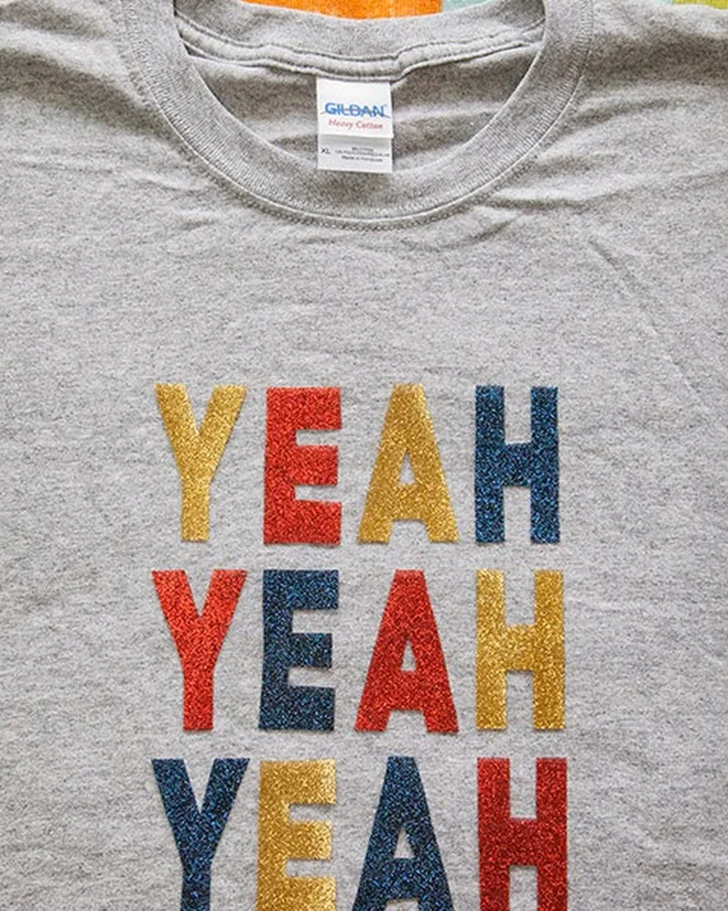 tee shirt diy message paillettes
