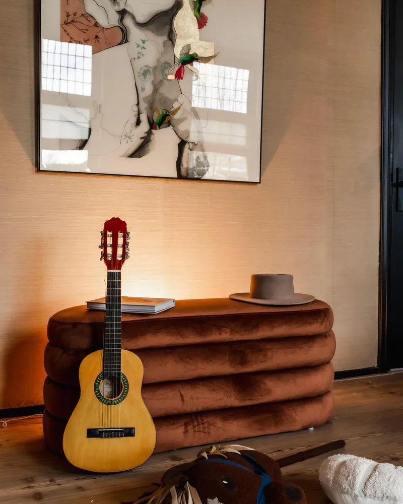 Banc en velours avec rangement Westwing