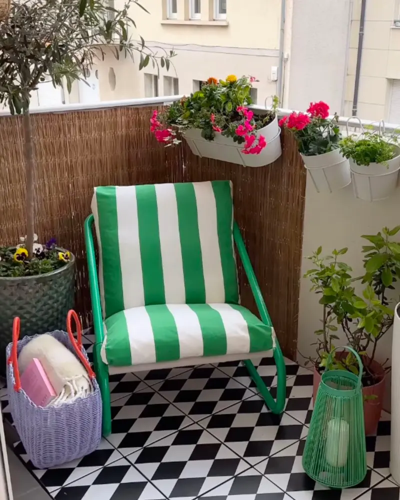 deco balcon scandinave colore
