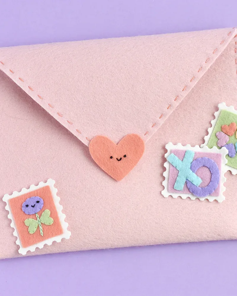 enveloppe diy feutrine