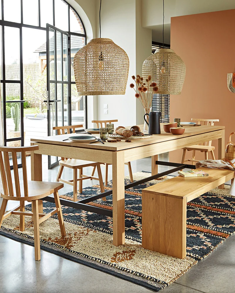 Banc de salle à manger minimaliste en bois La Redoute