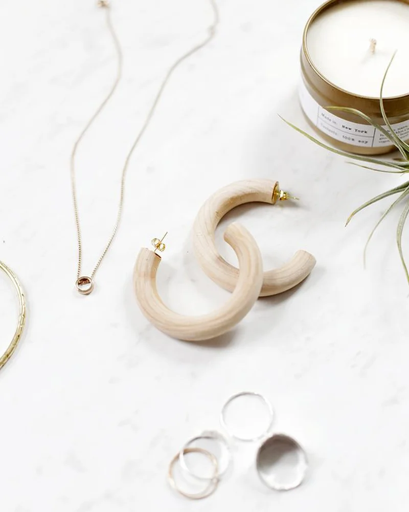 boucle oreille diy bois