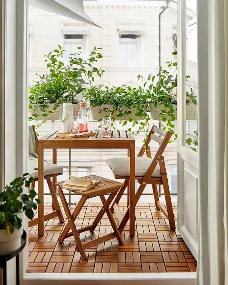 deco balcon scandinave bois