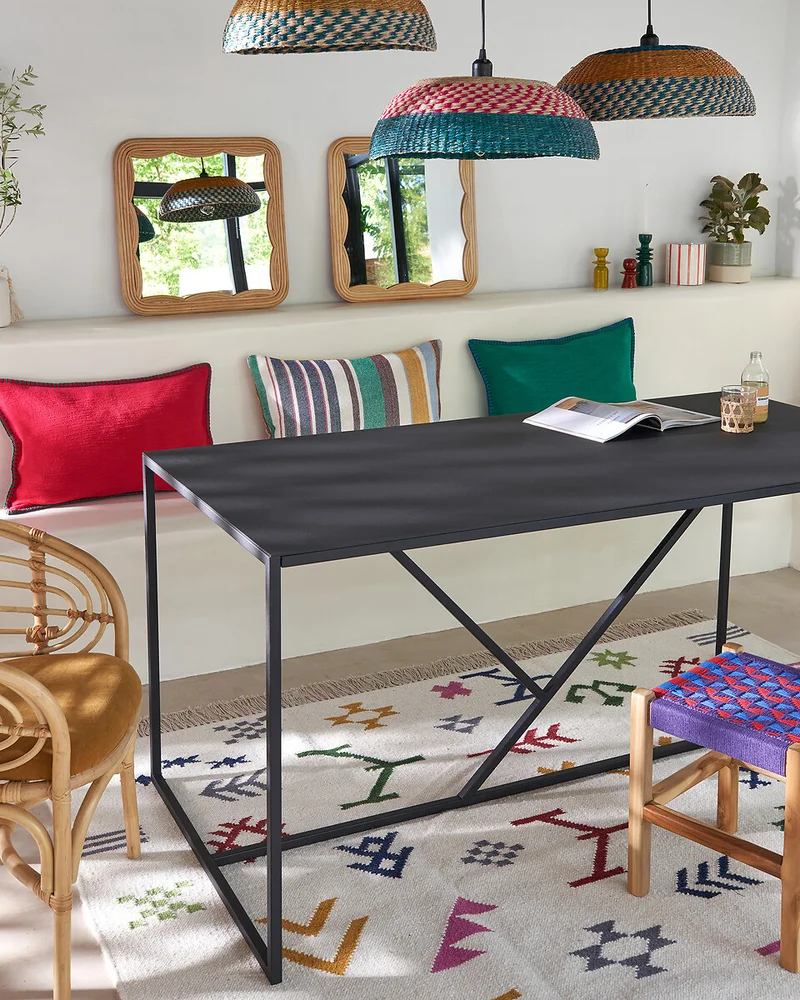 Miroir carré en rotin La Redoute