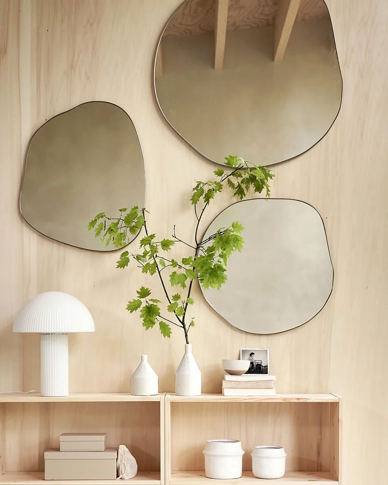 Miroir organique laiton La Redoute