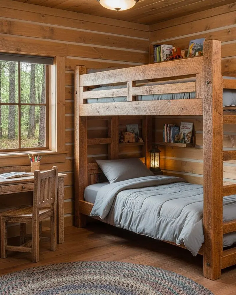 deco chambre enfant cabane double