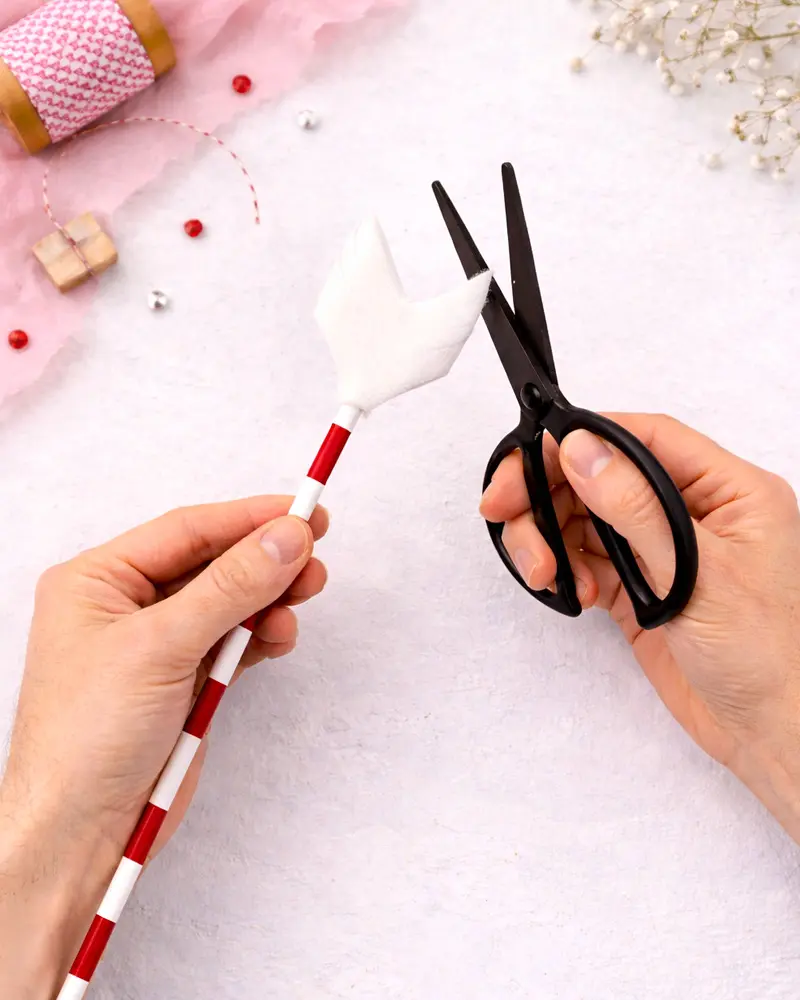 fabriquer fleche diy saint valentin etape