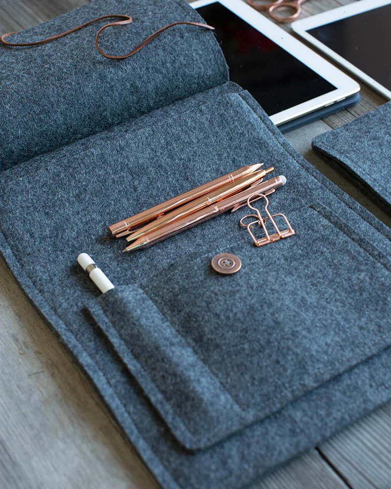 housse tablette feutrine diy