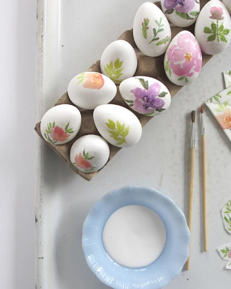 oeuf paques diy serviette papier
