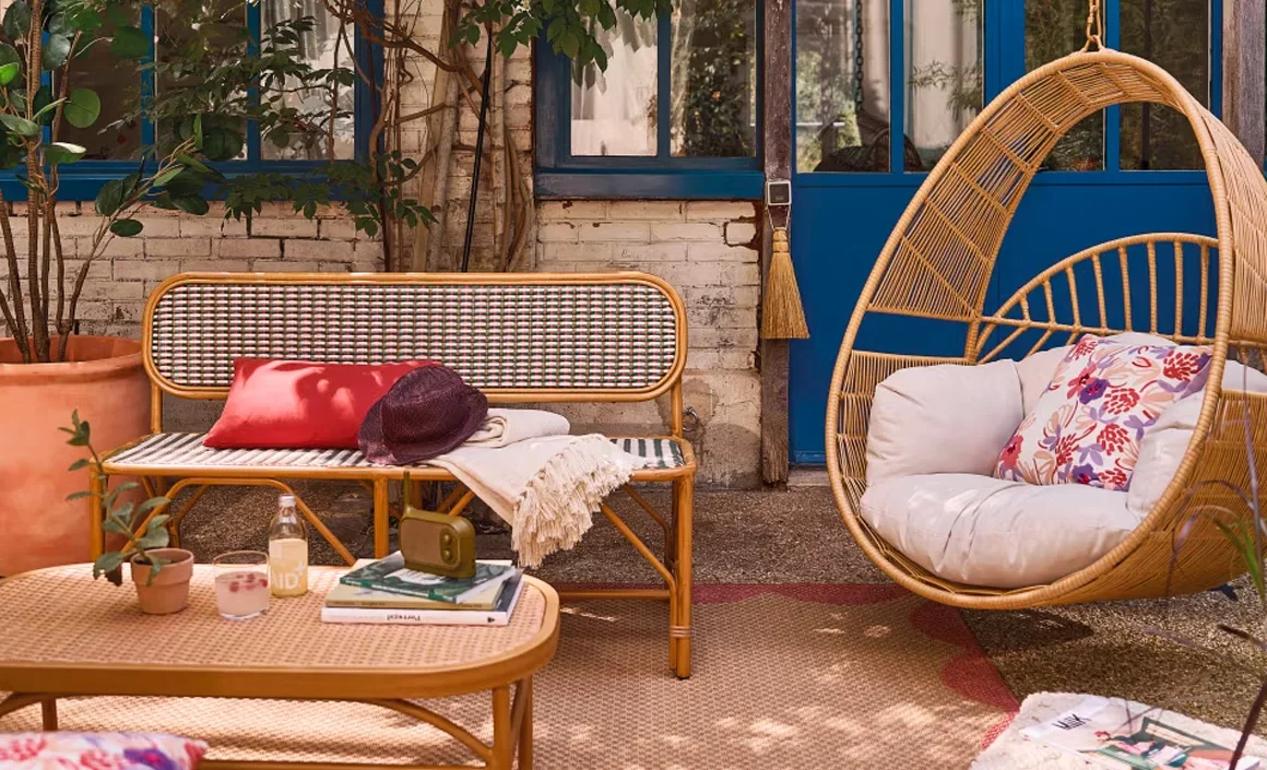 acheter meuble jardin rotin