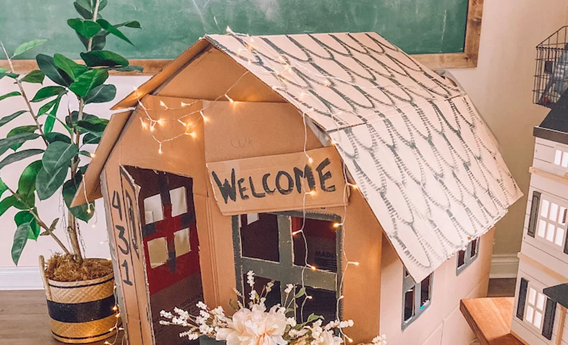 fabriquer cabane enfant diy