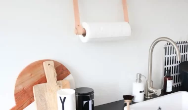 fabriquer porte rouleau essuie tout diy