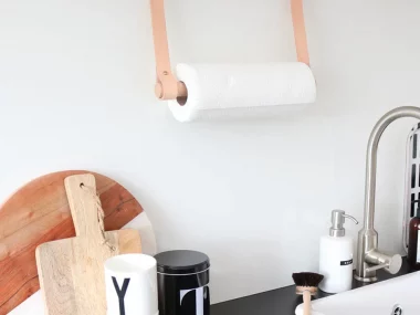 fabriquer porte rouleau essuie tout diy