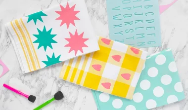 personnaliser torchon diy