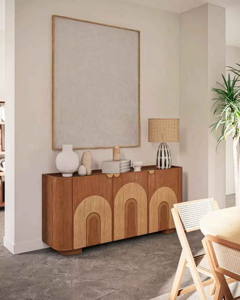 Buffet bois motif arches Maisons du Monde