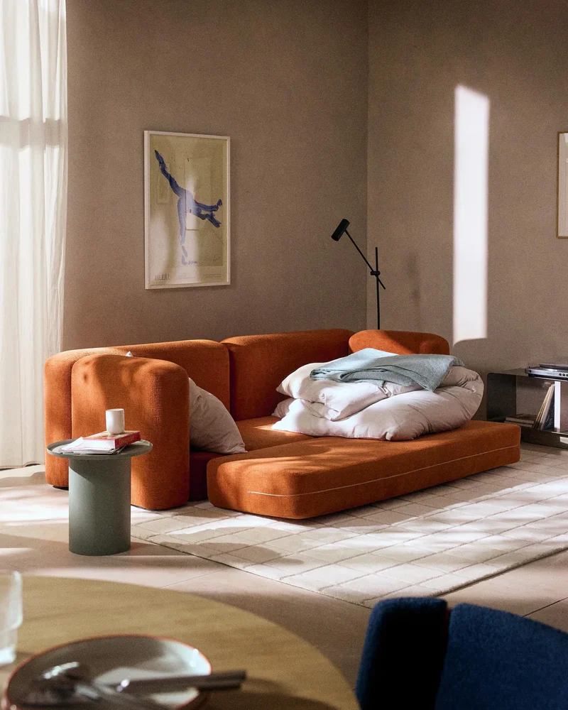 Canapé convertible terracotta Westwing