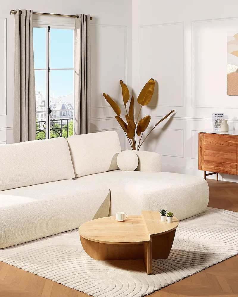 Canapé moderne d'angle organique Maison Céphy