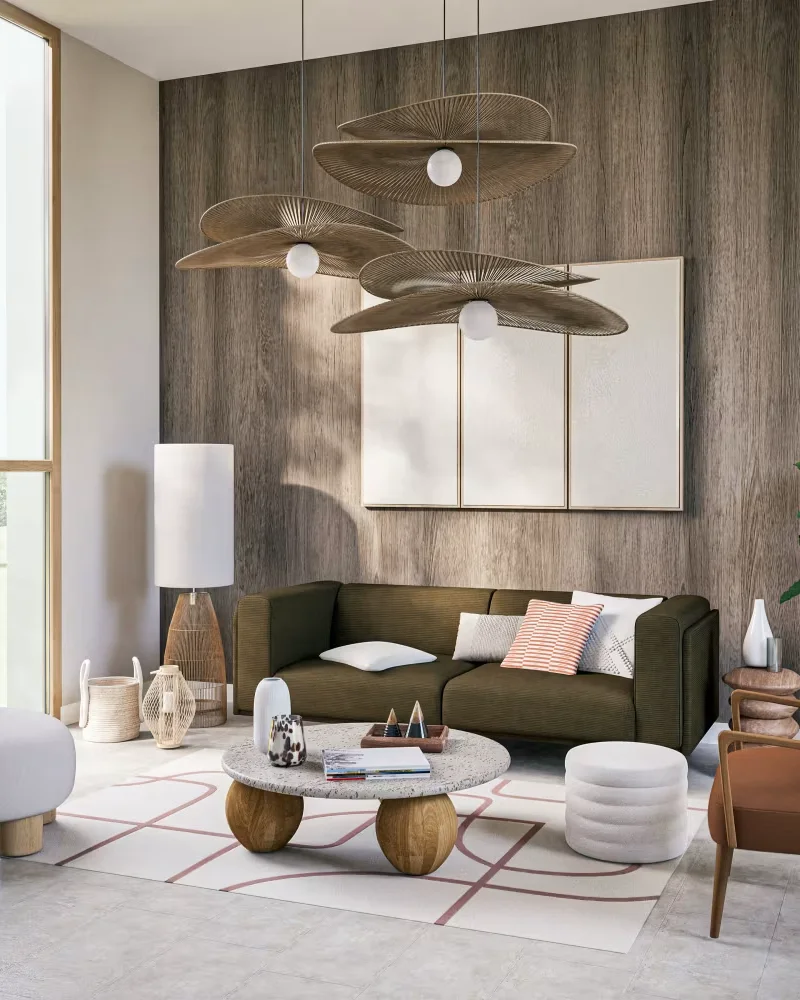 Canapé modulable en velours côtelé La Redoute