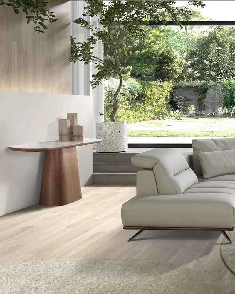 Console ovale marbre blanc Westwing