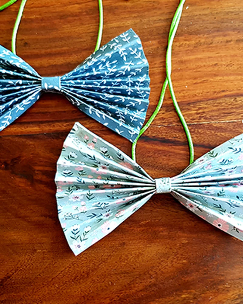 noeud papillon papier diy