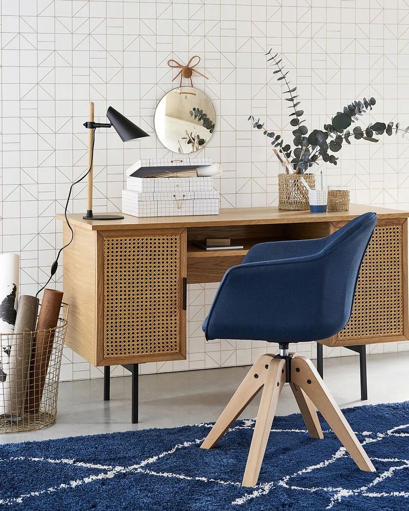 Bureau 2 portes en cannage La Redoute