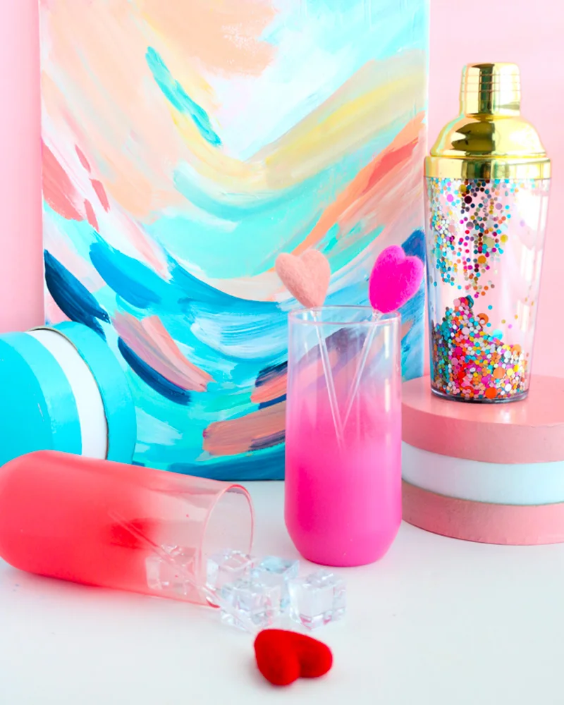 melangeur boisson diy coeur laine