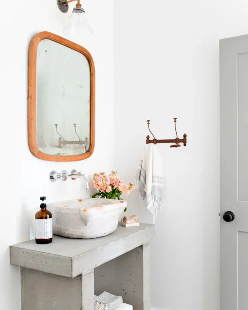 meuble vasque beton diy