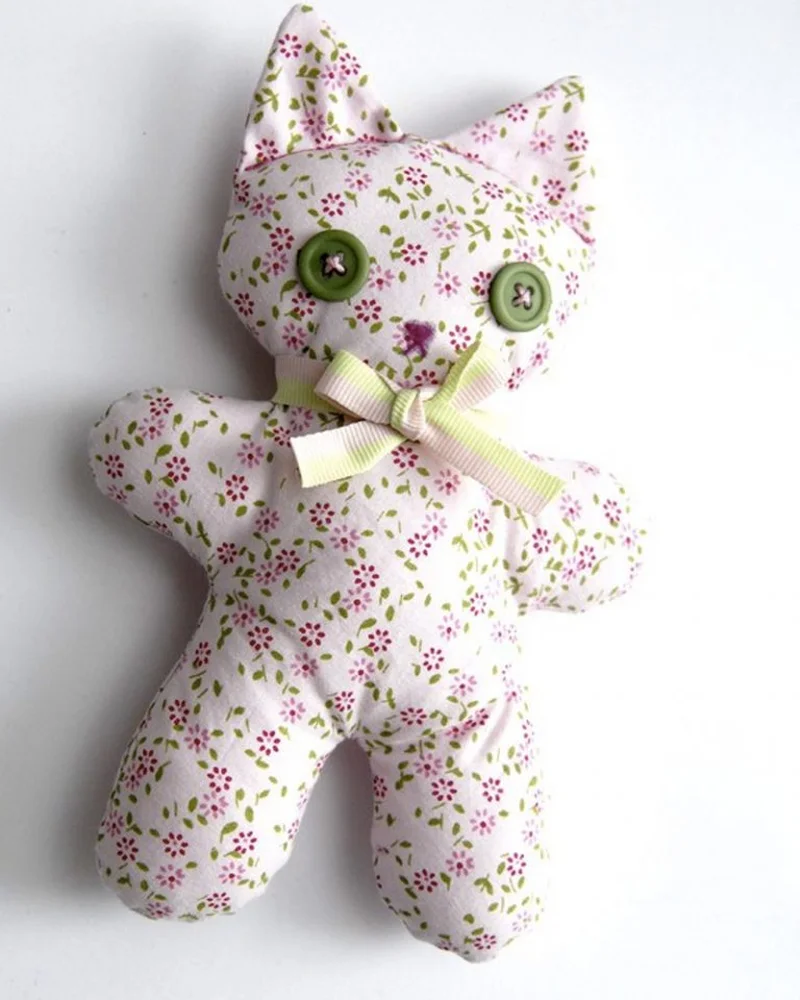peluche chat diy tissu