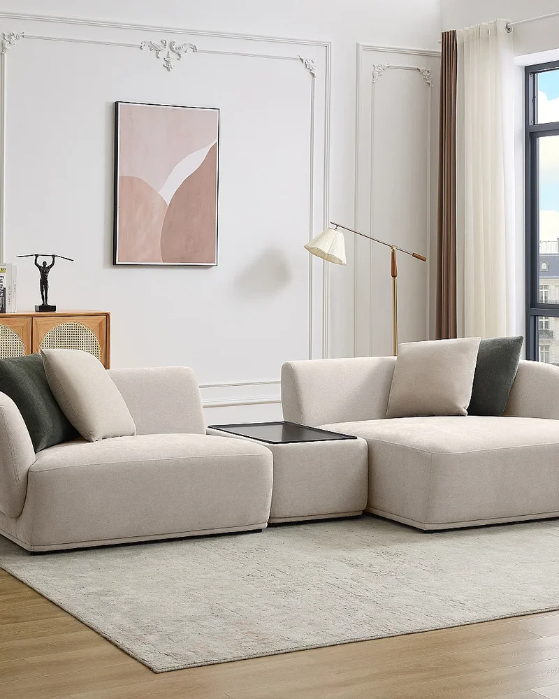 Canapé modulable avec tablette Vente-unique