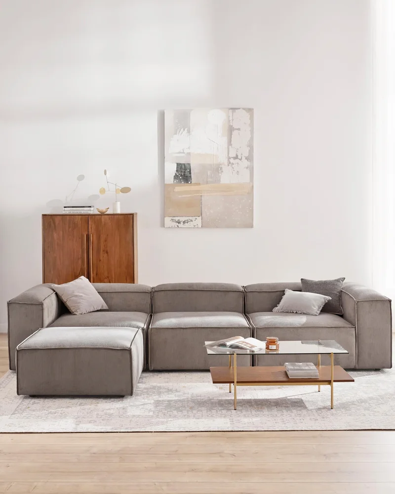 Canapé moderne en velours côtelé maisonsdumonde.com