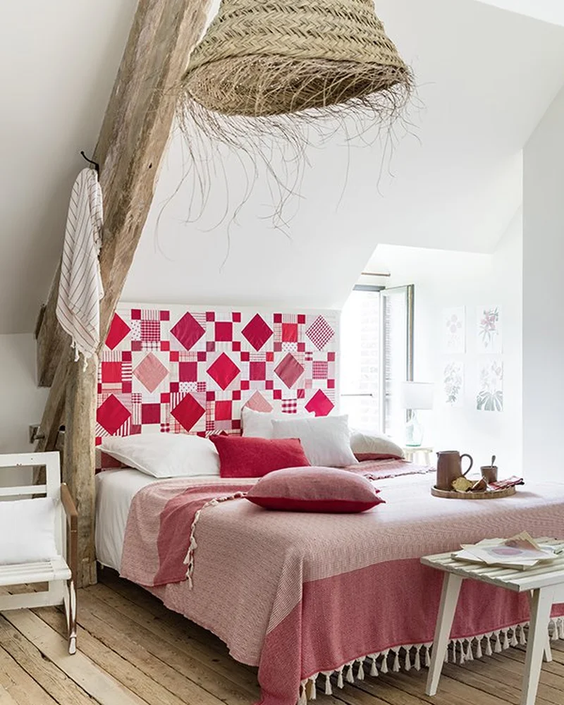 tete de lit diy tissu patchwork