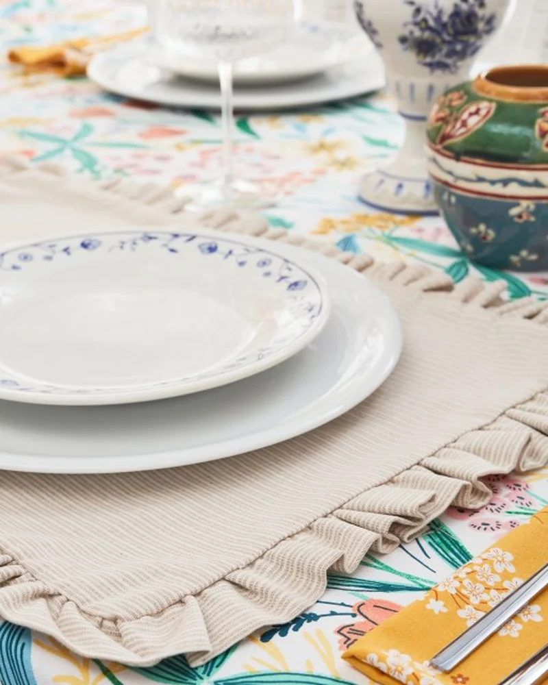 set de table volant diy