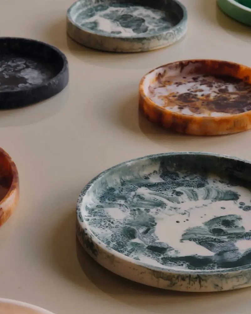 plateau decoratif rond