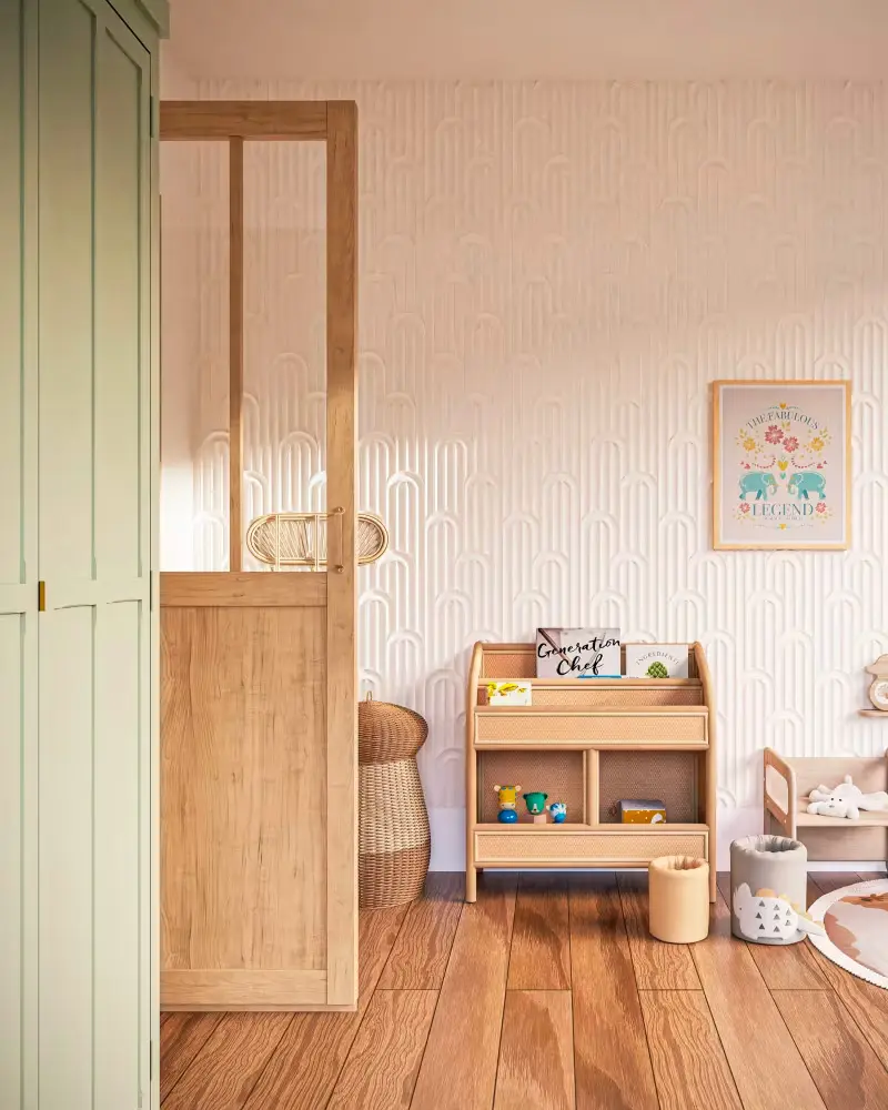 rangement livre enfant naturel