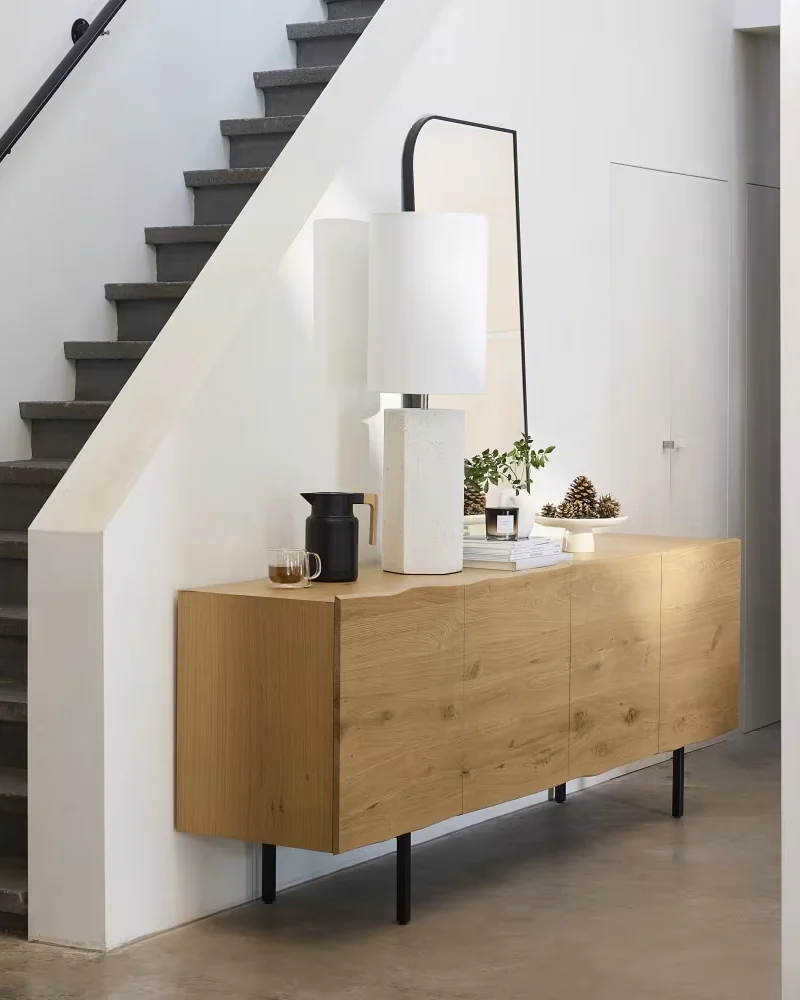 Buffet bois et métal noir Maisons du Monde