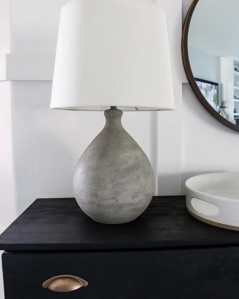 lampe imitation beton diy