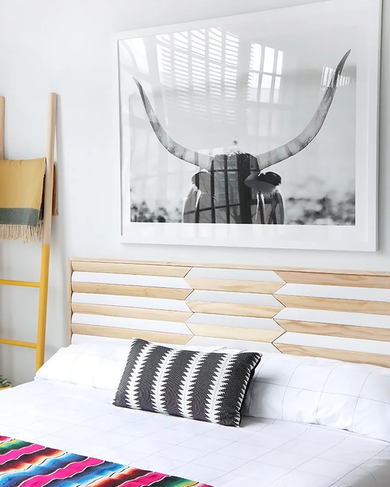 tete de lit diy bois moderne